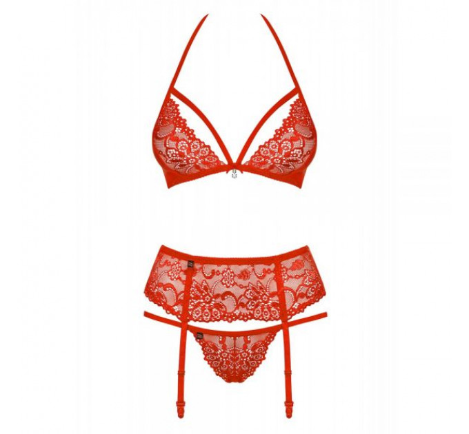 Комплект Obsessive 838-SEG-3 SET L/XL красный