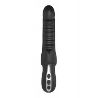 Подвійний вібратор рельєфний Dream Toys Midnight Magic Typhon чорний, 23 х 4 см