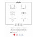 Комплект Obsessive Heartina 3 pcs set L/XL красный