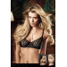 Бюстгалтер Black Bra With Transparent Stripes, 32C