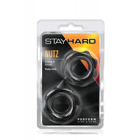 T330571 набір ерекційних кілець STAY HARD Nutz BLACK