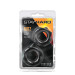 T330571 набір ерекційних кілець STAY HARD Nutz BLACK