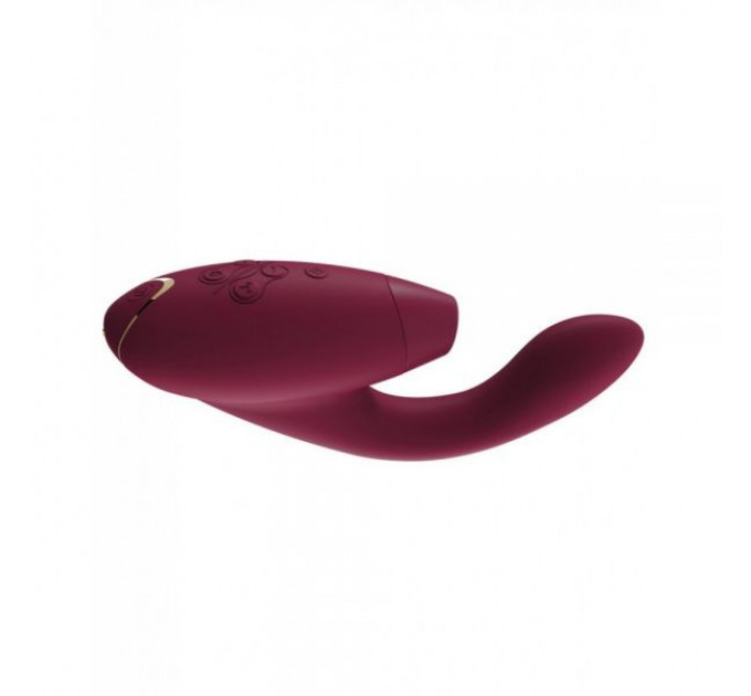 Інноваційний Безконтактний Стимулятор Womanizer Duo Bordeaux, Бордовый