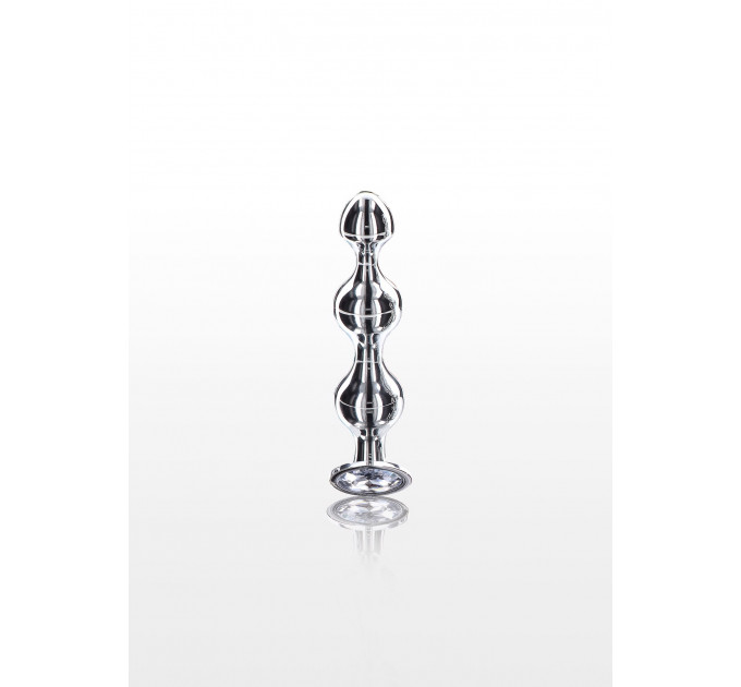Анальная елка S . металлическая с камнем Diamond Star Beads ToyJoy