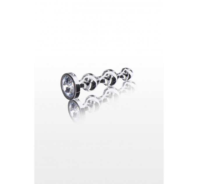 Анальная елка S . металлическая с камнем Diamond Star Beads ToyJoy