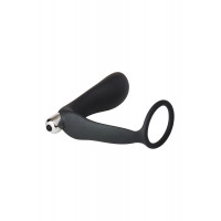 Анальна пробка з еррекційним кільцем FANTASSTIC VIBRATING ANAL PLUG WITH COCKRING BLACK
