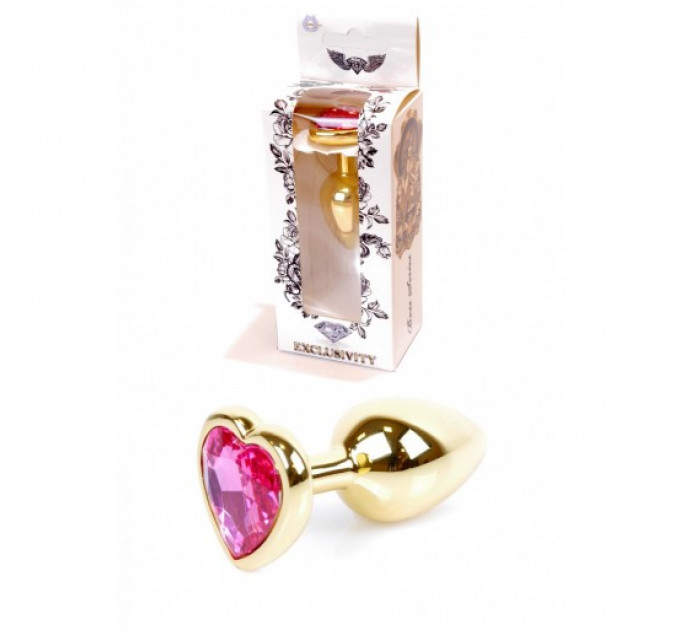 Анальний плаг з рожевим каменем Jewellery