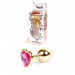 Анальний плаг з рожевим каменем Jewellery