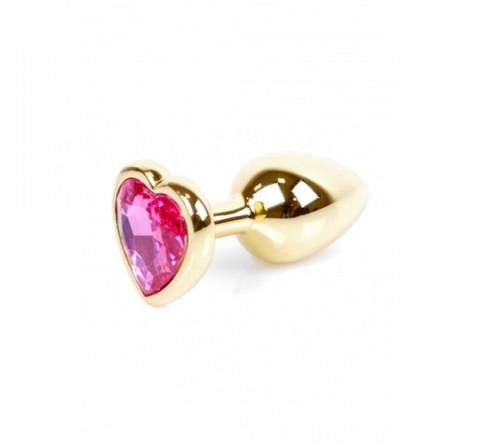 Анальний плаг з рожевим каменем Jewellery
