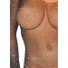 Боди с рукавами в сеточку со стразами Leg Avenue Fishnet sleeved bodystocking O/S