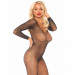 Боди с рукавами в сеточку со стразами Leg Avenue Fishnet sleeved bodystocking O/S