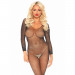 Боди с рукавами в сеточку со стразами Leg Avenue Fishnet sleeved bodystocking O/S