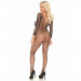 Боди с рукавами в сеточку со стразами Leg Avenue Fishnet sleeved bodystocking O/S