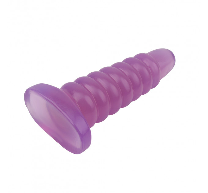 Велика анальна пробка Chisa Hi-Rubber Chubby Anal Plug, фіолетова