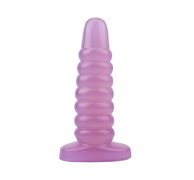 Велика анальна пробка Chisa Hi-Rubber Chubby Anal Plug, фіолетова