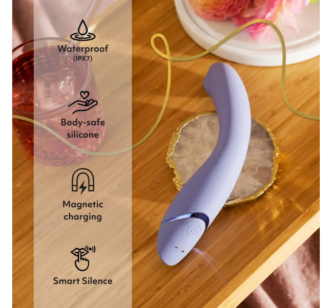 Вибратор для точки G c вакуумной стимуляцией Womanizer OG Aubergine