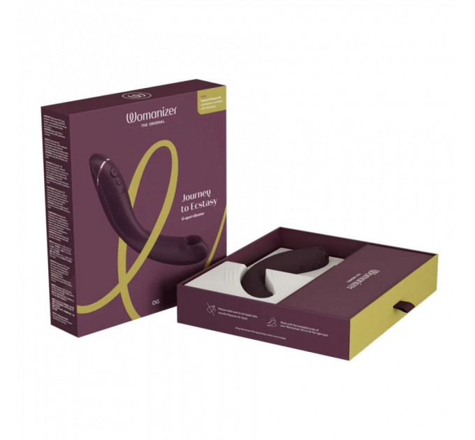 Вибратор для точки G c вакуумной стимуляцией Womanizer OG Aubergine