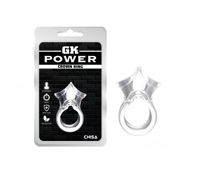 Ерекційне кільце на пеніс Chisa GK Power, прозорий