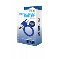 Кільце ерекційне з вібро кулею ZOLO RECHARGEABLE VIBRATING COCK RING