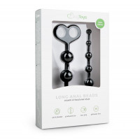 Анальні намисто Long Anal Beads чорні, 33.5 см x 2.5 см
