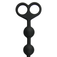 Анальні намисто Long Anal Beads чорні, 33.5 см x 2.5 см
