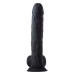 Фалоімітатор гігантський реалістичний Dreamtoys Real Love на присосці з мошонкою, чорний