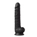 Фалоімітатор гігантський реалістичний Dreamtoys Real Love на присосці з мошонкою, чорний