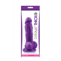 Фаллоимитатор силикон NS Novelties COLOURS PLEASURES THICK 5INCH PURPLE