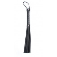 Флоггер с розовым сердцем Flogger black with pink heart