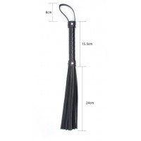Флоггер с розовым сердцем Flogger black with pink heart