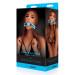 Кляп шарик WhipSmart Deluxe Silicone Ball Gag, светящийся в темноте, голубой