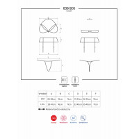 Комплект Obsessive 838-SEG-3 SET L/XL червоний
