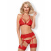 Комплект Obsessive 838-SEG-3 SET L/XL красный