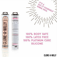 Комплект для слепка члена Clone-A-Willy Kit, силикон, бежевый