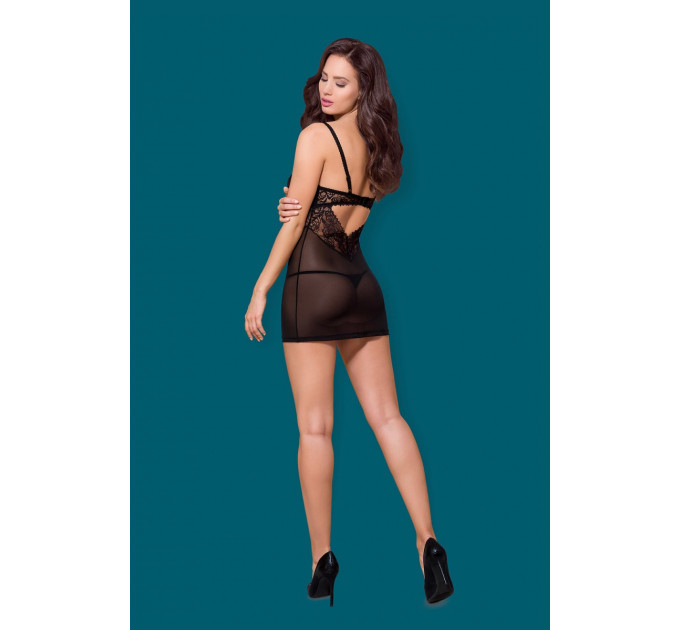 Пеньюар Obsessive 867-CHE-1 и стринги S/M