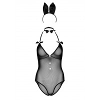 Костюм кролика Daring Intimates Classic Bunny, 3 предмета, черный, S/M