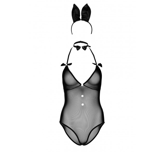 Костюм кролика Daring Intimates Classic Bunny, 3 предмета, черный, S/M