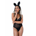 Костюм кролика Daring Intimates Classic Bunny, 3 предмета, черный, S/M