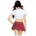 Костюм школьницы Miss Prep School Leg Avenue, 4 предмета, красный, S/M