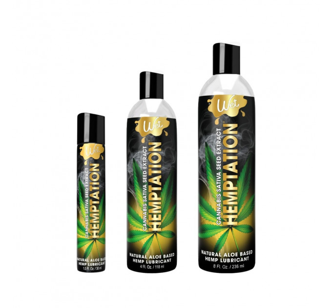 Лубрикант с экстрактом каннабиса Wet Hemptation Natural Hemp, 236 мл
