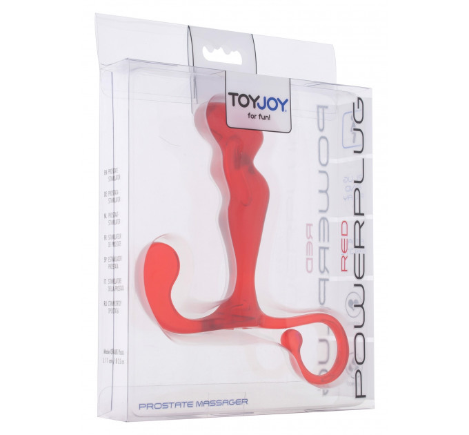 Масажер простати ToyJoy Power Plug Prostate Massager, червоний