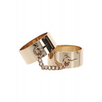 Наручники золотистые металлические Slave Wrist Cuffs TABOOM