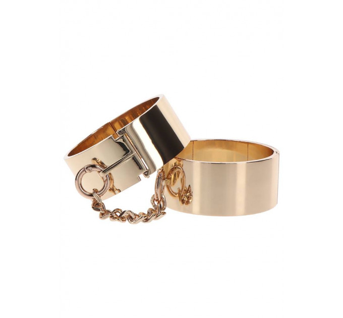 Наручники золотистые металлические Slave Wrist Cuffs TABOOM