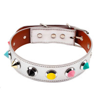Ошейник с шипами Chisa Behave! Collar With Thorns, белый