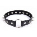 Ошейник с шипами Collar black with metal spikes