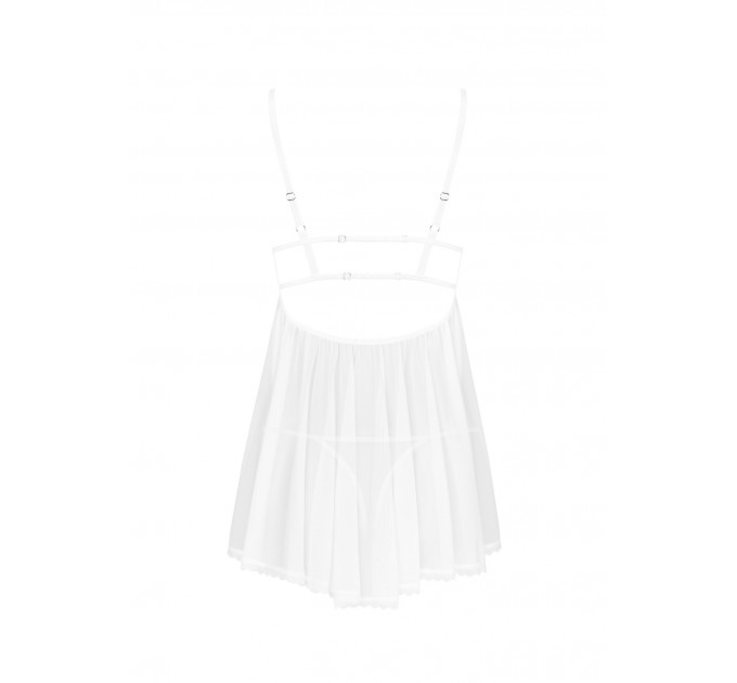 Пеньюар с трусиками Obsessive Heavenlly babydoll & thong XS/S