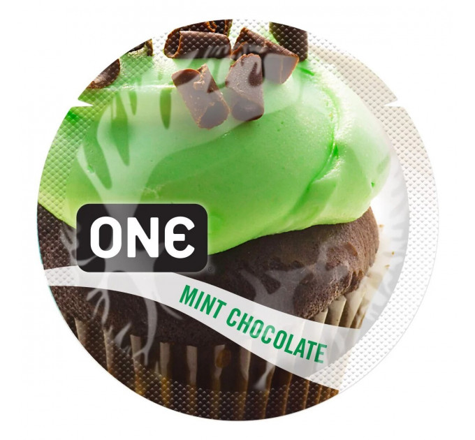 Презерватив оральний One Flavor Waves м'ята з шоколадом (Ціна за 5 шт)