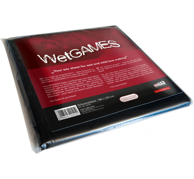 Простынь для массажа JOY Division SexMAX WetGAMES 180 x 220 см Black
