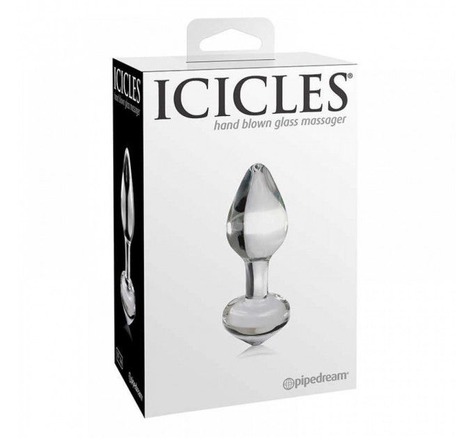 Стеклянная анальная пробка Pipedream Icicles No 44 Dildo Dildo Glass