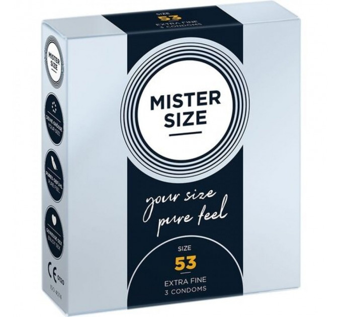 Презервативи Mister Size 53mm pack of 3